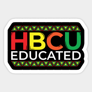 HBCU Educated Sticker